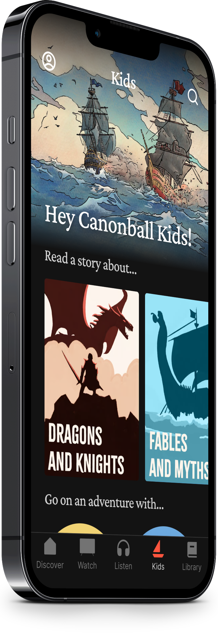 Treefort streaming app on a phone.